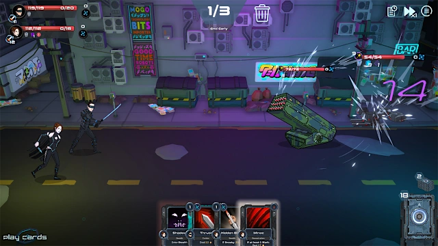 Metroplex Zero Sci-Fi Card Battler screenshot 1