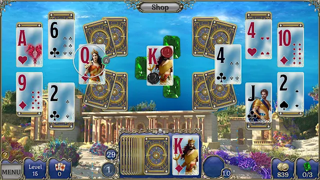 Jewel Match Atlantis Solitaire Collector's Edition screenshot 2