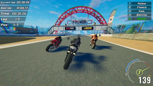 Toon Roads : Superbike screenshot 3