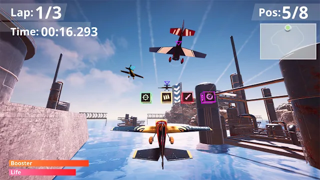 Sky Airplane Racer: Flight & Fight Simulator screenshot 0