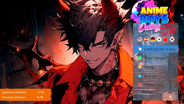 Anime Boys Dating: Sexy Halloween Costumes screenshot 1