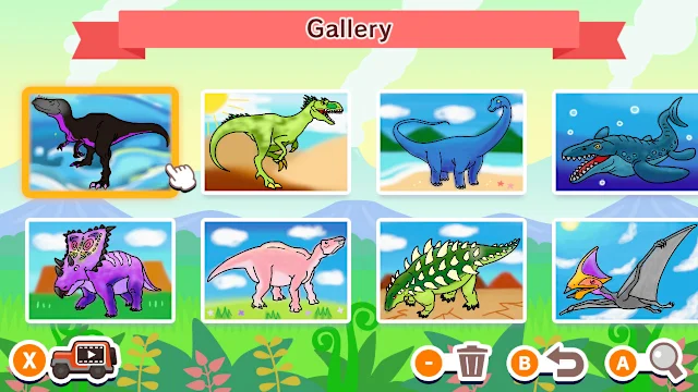 Coloring book series Dinosaur Museum screenshot 3