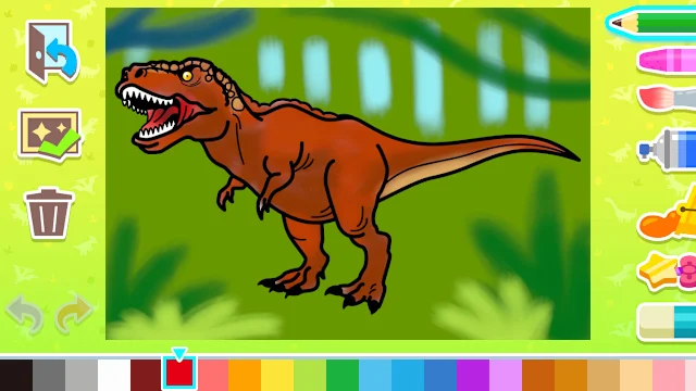 Coloring book series Dinosaur Museum screenshot 0
