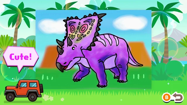 Coloring book series Dinosaur Museum screenshot 4