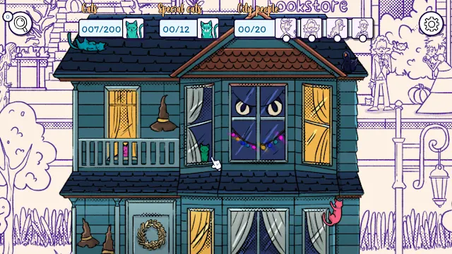 Hidden Cats in Spooky Town screenshot 3