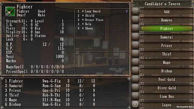 Wizardry: The Five Ordeals screenshot 2
