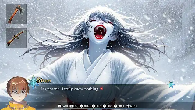 Scarlet Snowfall - A Japanese Horror Mystery Visual Novel screenshot 0