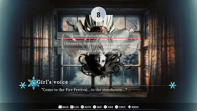 Scarlet Snowfall - A Japanese Horror Mystery Visual Novel screenshot 3