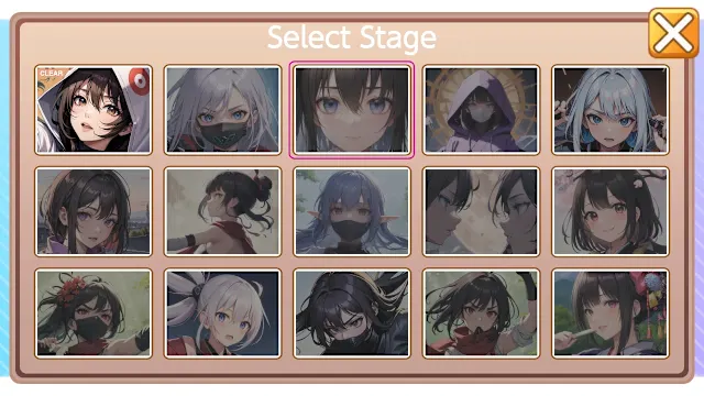 NINJA GIRLS:KUNOICHI PUZZLE screenshot 1