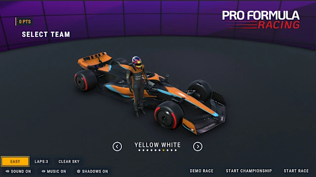 Pro Formula Racing screenshot 0