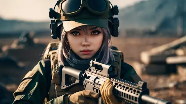 Anime Girls Military Strike screenshot 1