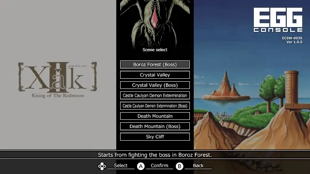 EGGCONSOLE Xak II PC-8801mkIISR screenshot 6