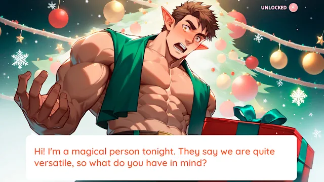 Anime Boys Dating: The night before Christmas and the tree screenshot 0