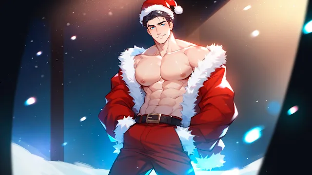 Anime Boys Dating: The night before Christmas and the tree screenshot 4