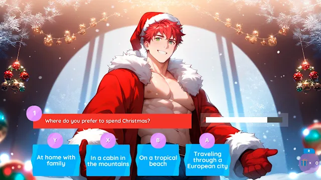 Anime Boys Dating: The night before Christmas and the tree screenshot 3