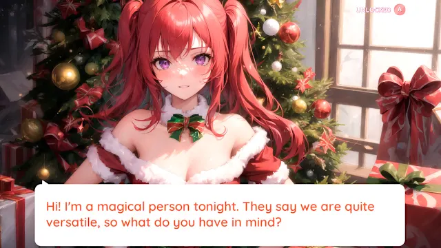 Anime Girls Dating: The Night Before Christmas and the Tree screenshot 0