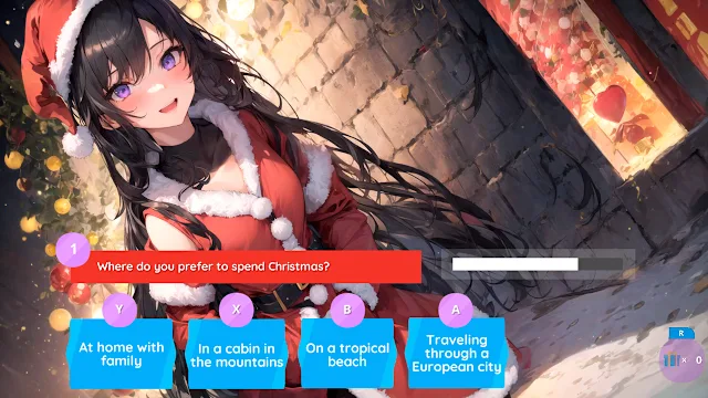 Anime Girls Dating: The Night Before Christmas and the Tree screenshot 3
