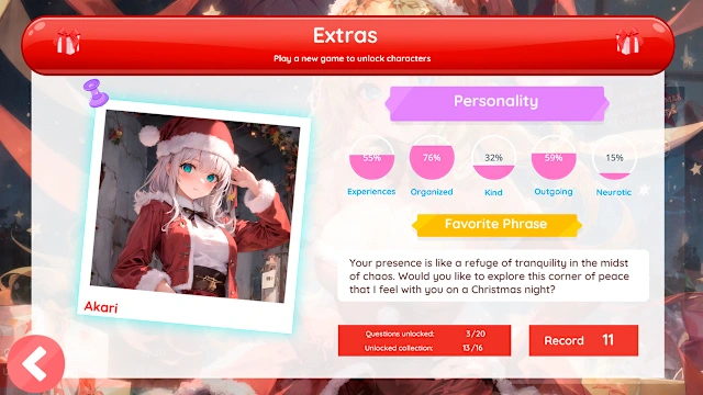 Anime Girls Dating: The Night Before Christmas and the Tree screenshot 2