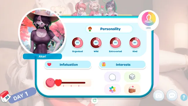 Love Furry Girls: Zodiac Dating App screenshot 3