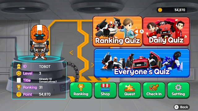 TOBOT : Action Quiz Heroes screenshot 1
