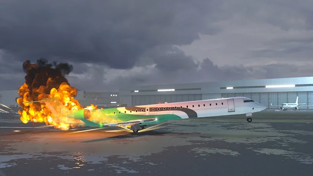 Airplane Flight Simulator : Dangerous Landings screenshot 4