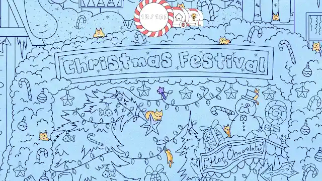 Cats Visiting Christmas Town screenshot 2