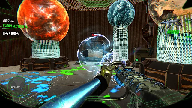 Space CleanUp: Cosmic Robot Disinfector screenshot 5