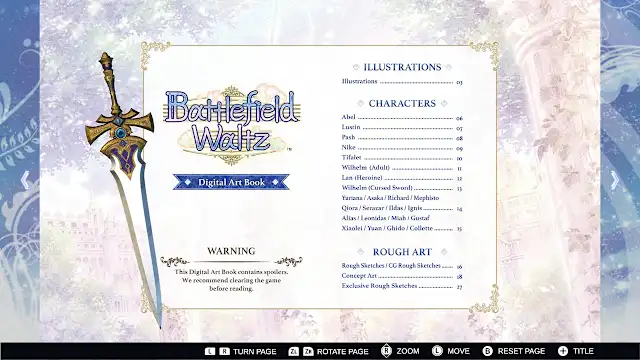 Battlefield Waltz Digital Art Book screenshot 1