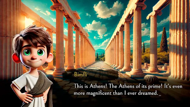 Bimfli and His Travels In Time: Greece screenshot 1