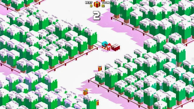 Retro Santa Run screenshot 1