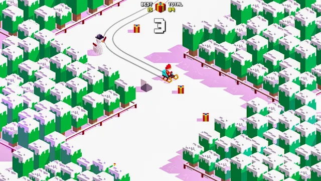 Retro Santa Run screenshot 0