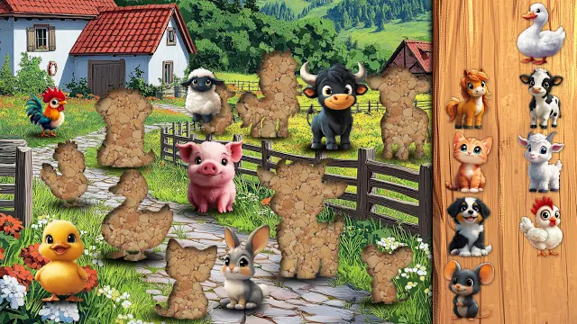 Puzzle Adventures - Farm Animals screenshot 3