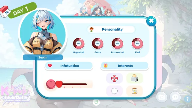 K-pop Idols Dating: Anime Love for PinkOrbil T. screenshot 3