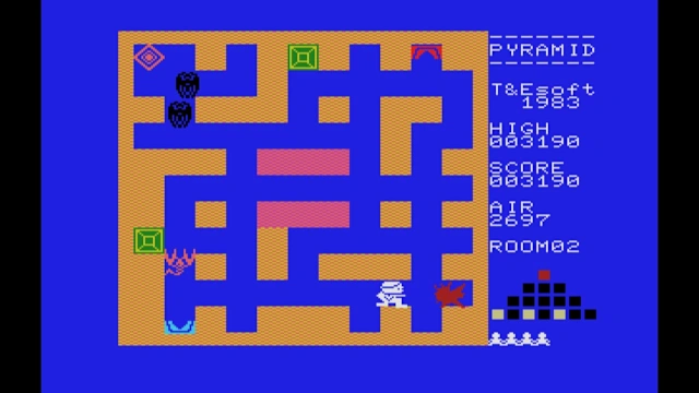 EGGCONSOLE PYRAMID WARP MSX screenshot 1
