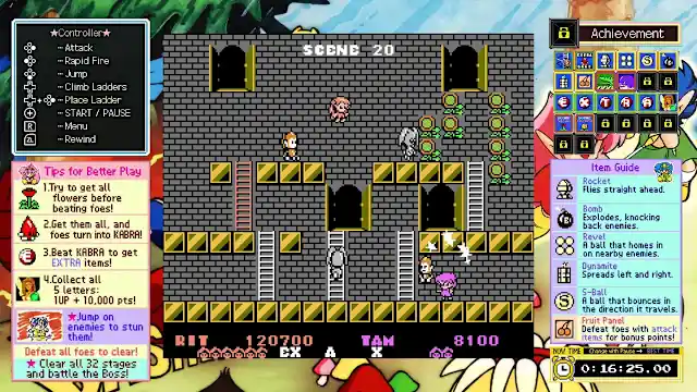 JALECOlle Famicom Ver. ROD LAND screenshot 3