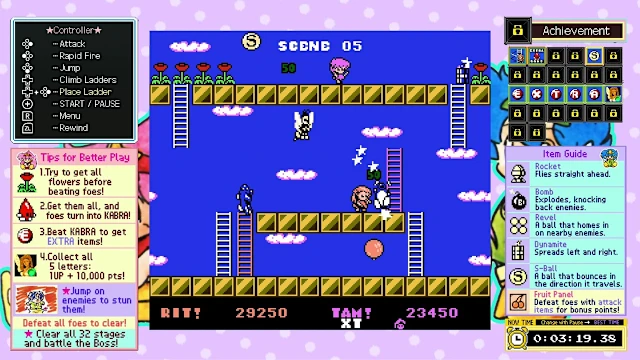 JALECOlle Famicom Ver. ROD LAND screenshot 1