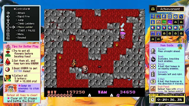 JALECOlle Famicom Ver. ROD LAND screenshot 4