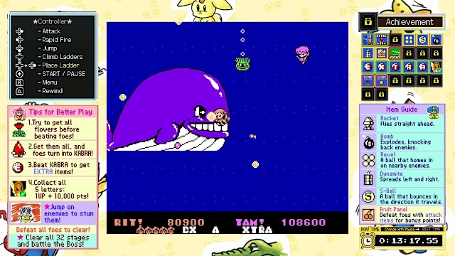 JALECOlle Famicom Ver. ROD LAND screenshot 2