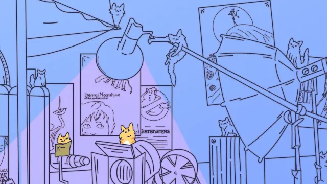Cats Visiting Cozy Art Studios screenshot 1