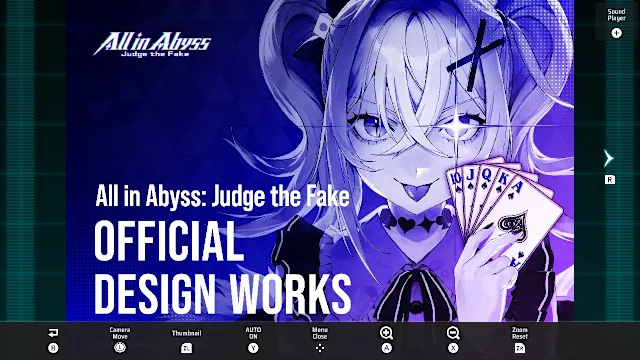 All in Abyss: Judge the Fake OFFICIAL DESIGNWORKS & MUSIC PLAYER screenshot 0