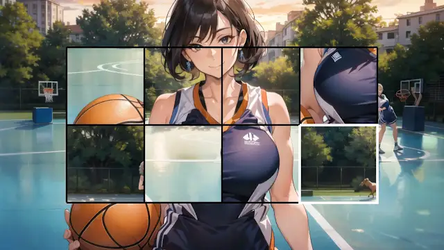 Anime Girls: Bouncy Basketball screenshot 0