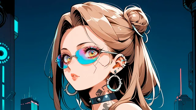 Hentai Puzzle: Cyber Girls screenshot 0