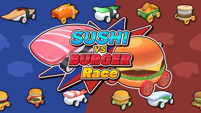 SUSHI vs BURGER Race