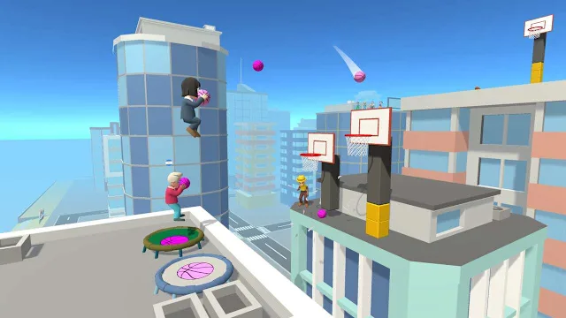 Jump Up 3D: Mini Basketball screenshot 0