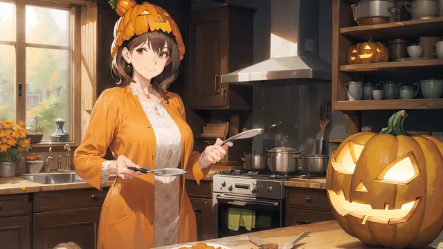 Anime Girls: Puffy Pumpkin screenshot 0