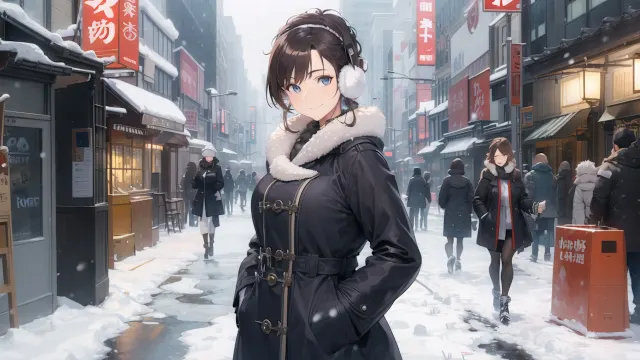 Anime Girls: Tokyo Christmas screenshot 0