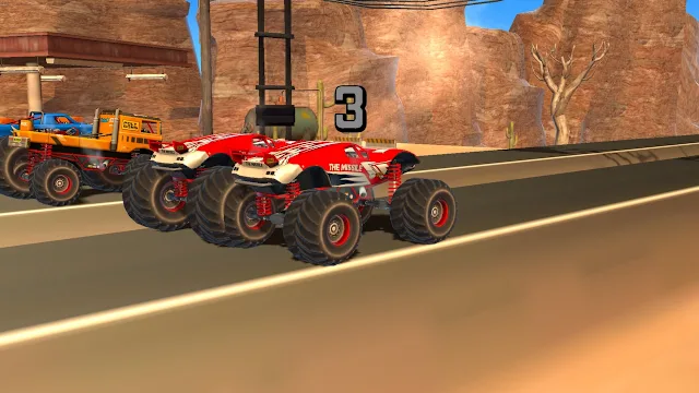 Monster Ramp Racing screenshot 0