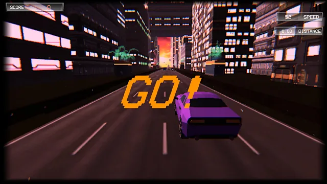 Drift Highway: Retro Console Edition screenshot 1