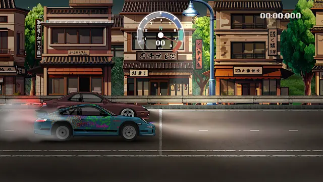 JDM Pixel Street Car Racing screenshot 1