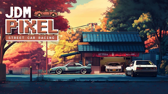 JDM Pixel Street Car Racing